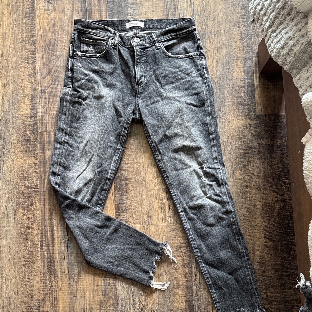 Moussy Vintage Charcoal Denim Pants